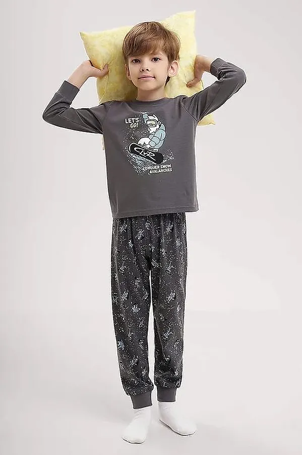 Пижама CLEVER, т.серый - фото 1