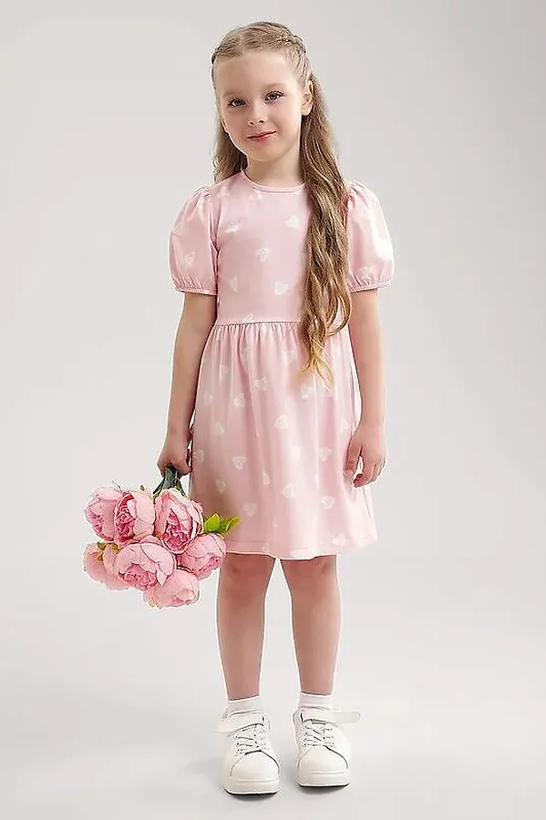 Платье CLEVER, св.розовый/молочный - фото 1