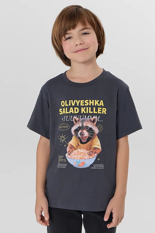 Футболка MARK FORMELLE, графит +печать3 - фото 1