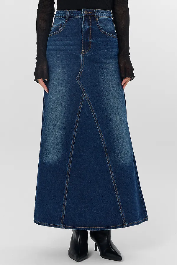 Юбка MARK FORMELLE, темно -синий - фото 1