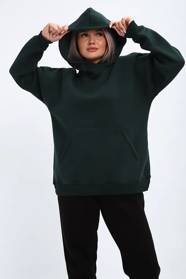 Худи 449 НАТАЛИ, изумрудный - фото 1