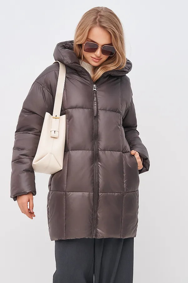Пуховик HOOPS, коричневый - фото 1