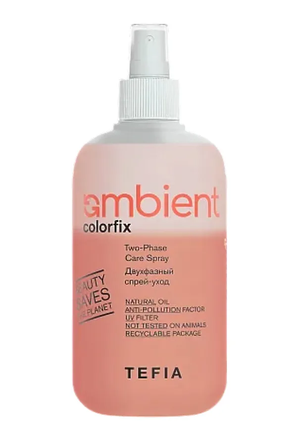 TEFIA Ambient Двухфазный спрей-уход для волос, 250 мл KRISTALLER, розовый - фото 1