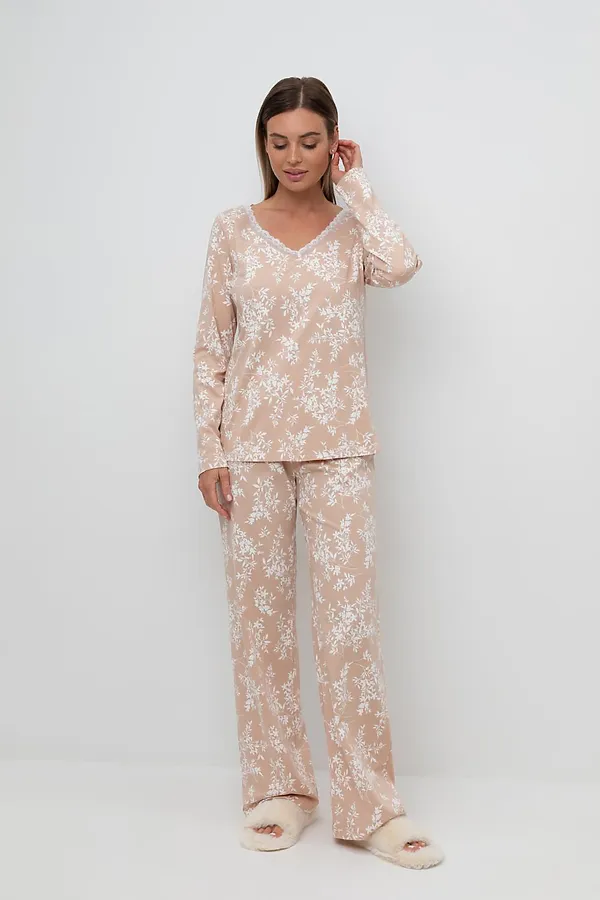 Пижама VERY NEAT, нюдовый беж,индийский жасмин - фото 1