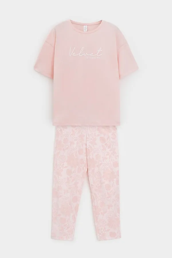 Пижама VERY NEAT, тропический персик,пыльная роза - фото 1