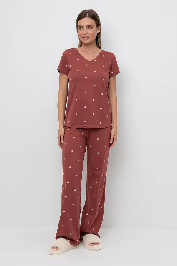 Пижама VERY NEAT, шоколадный десерт,сердечки - фото 1