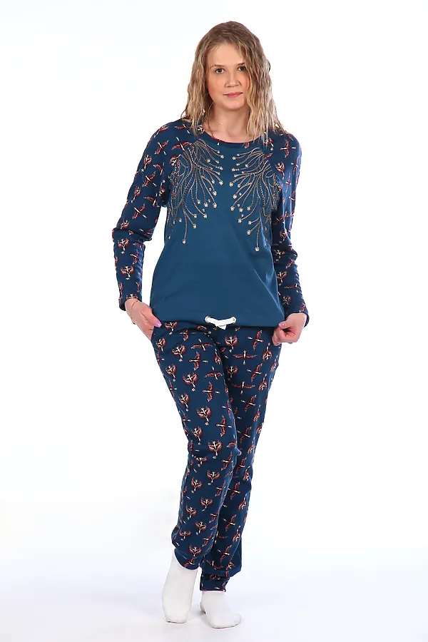 Костюм с брюками 146 НАТАЛИ, синий - фото 1