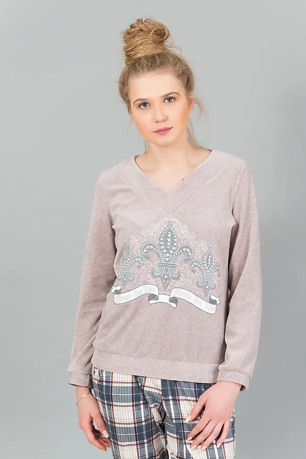 Костюм с брюками 178 НАТАЛИ, розовый - фото 1