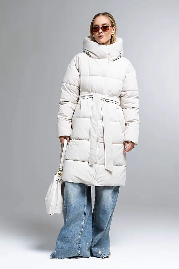 Пуховик HOOPS, светло-бежевый - фото 1