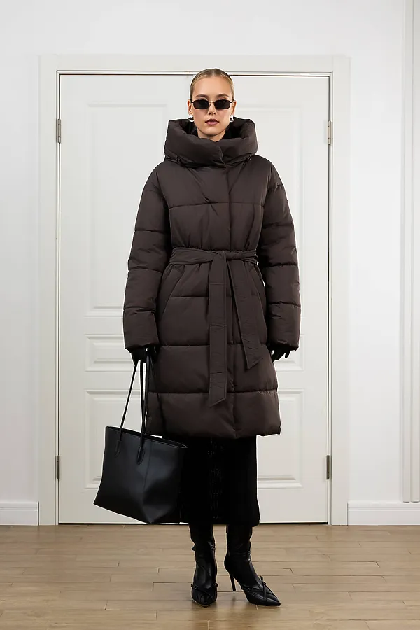 Пуховик HOOPS, коричневый - фото 1