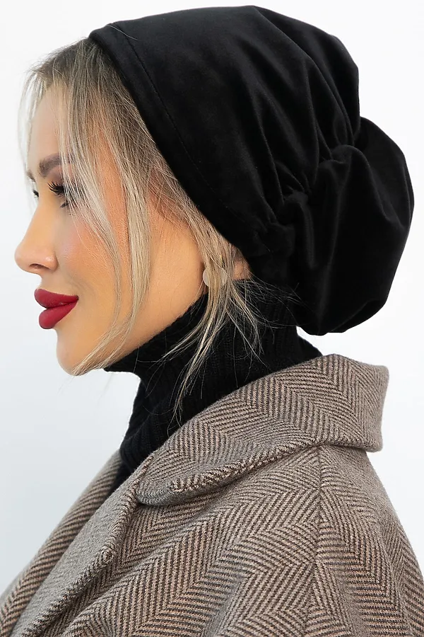 Чалма с резинкой LADY TAIGA, черная - фото 1