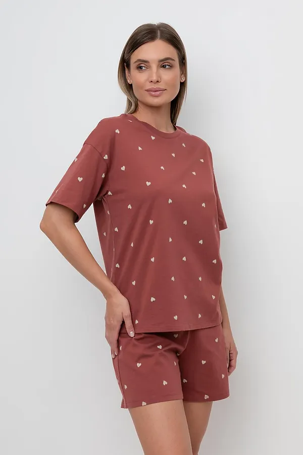 Пижама VERY NEAT, шоколадный десерт,сердечки - фото 1