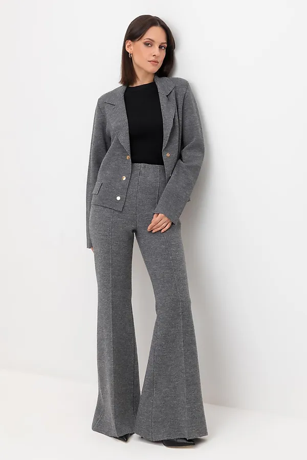 Брюки VERY NEAT, серый меланж - фото 1