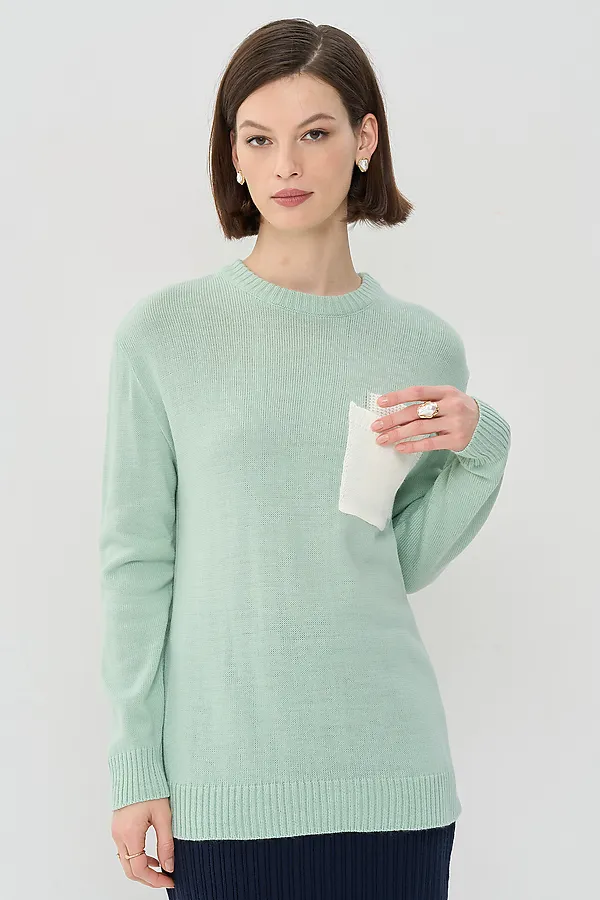 Джемпер VAY, малахит/молоко - фото 1