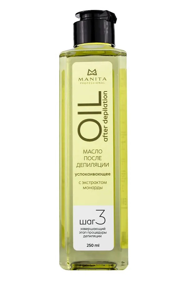 Manita Professional Масло после депиляции успокаивающее с экстрактом монарды «Шаг 3», 250 мл KRISTALLER, зелёный - фото 1