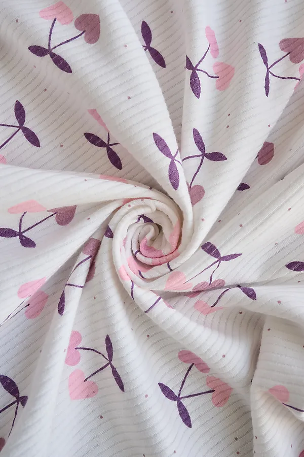 Простыня 120*60 для новорожденных НАТАЛИ, вишни - фото 1