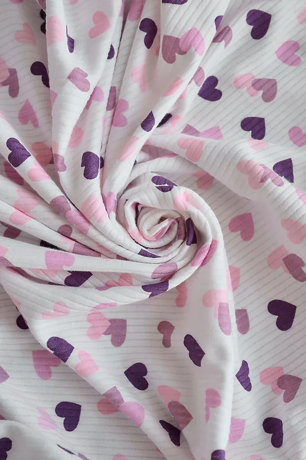 Простыня 120*60 для новорожденных НАТАЛИ, сердечки - фото 1