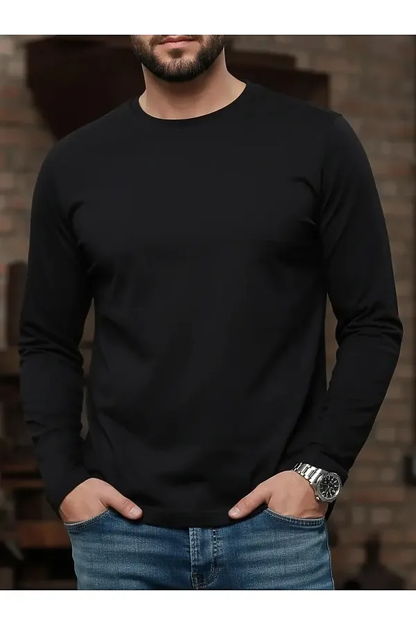 Лонгслив F5, черный - фото 1