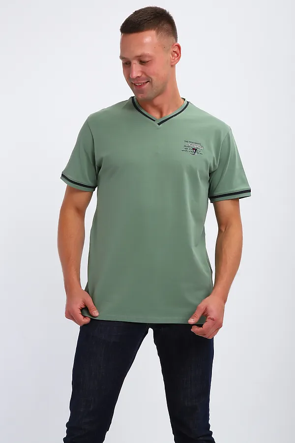 Футболка 059 НАТАЛИ, оливковый - фото 1