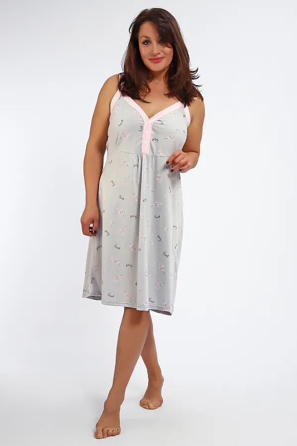 Сорочка 88128 НАТАЛИ, серый - фото 1