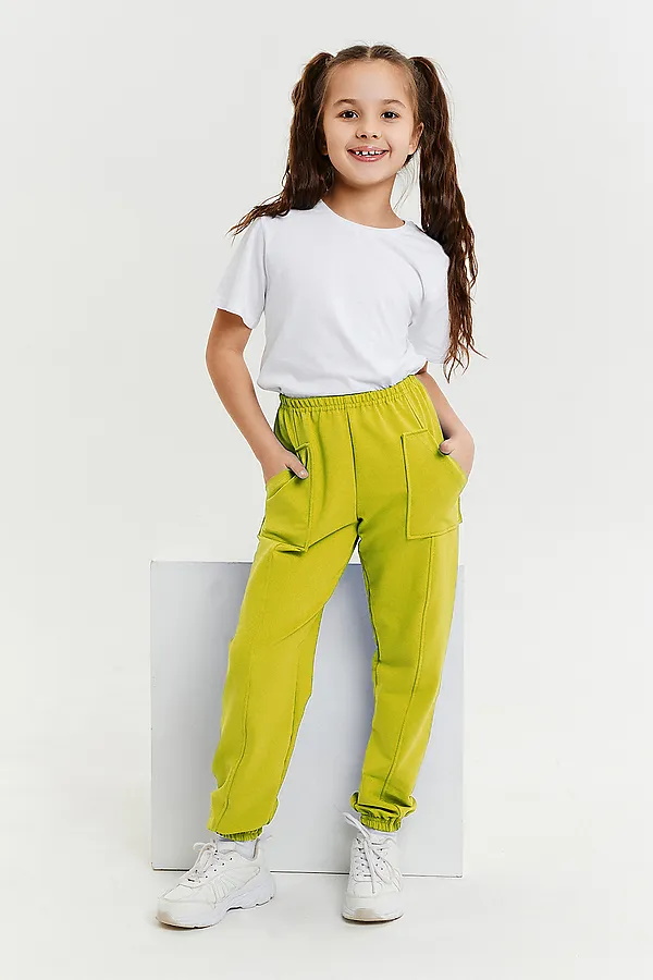 Детские брюки 5128 НАТАЛИ, желто-горчичный - фото 1