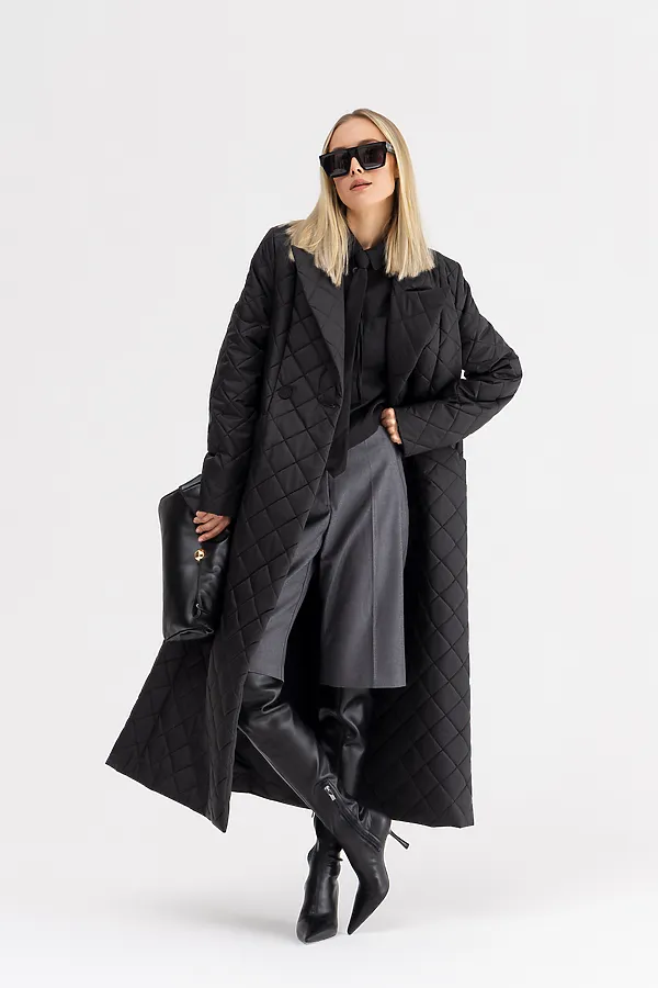 Плащ утепленный HOOPS, черный - фото 1