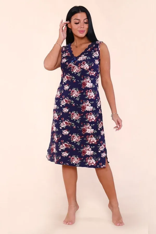 Сорочка 917 НАТАЛИ, темно-синий - фото 1