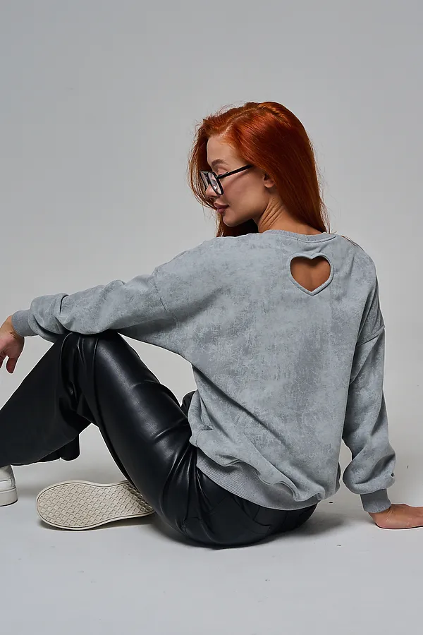 Толстовка 67189 НАТАЛИ, серый-винтаж - фото 1