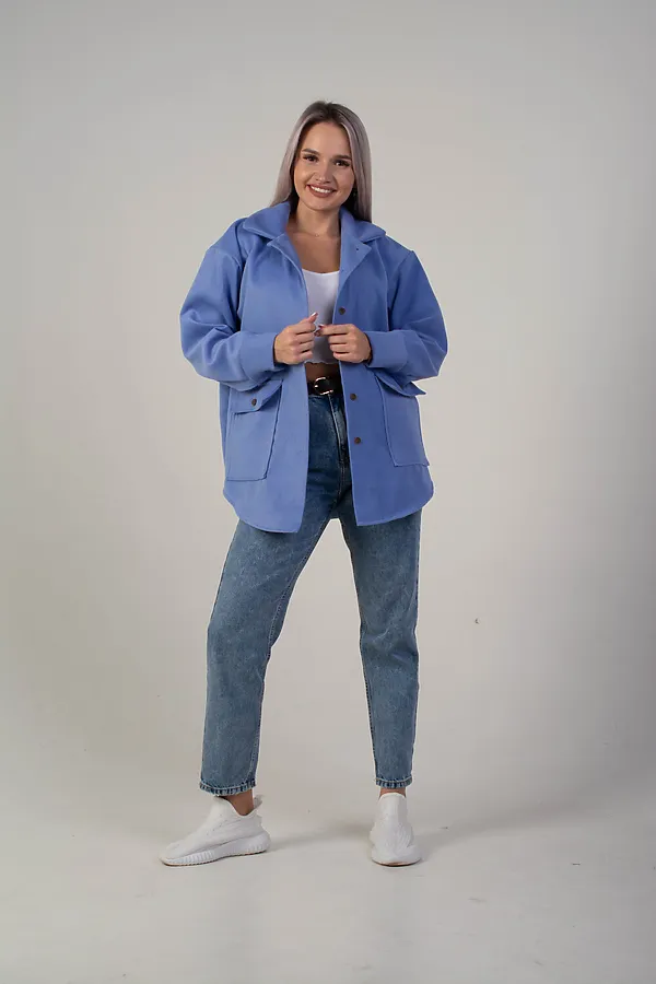 Жакет утепленный НАТАЛИ, голубой - фото 1