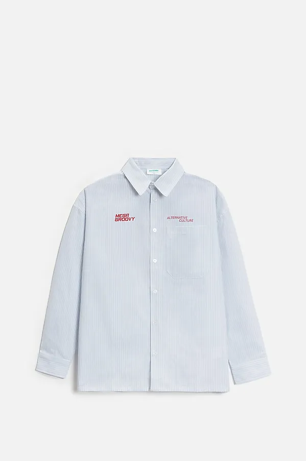 Рубашка ACOOLA, голубая полоска - фото 1
