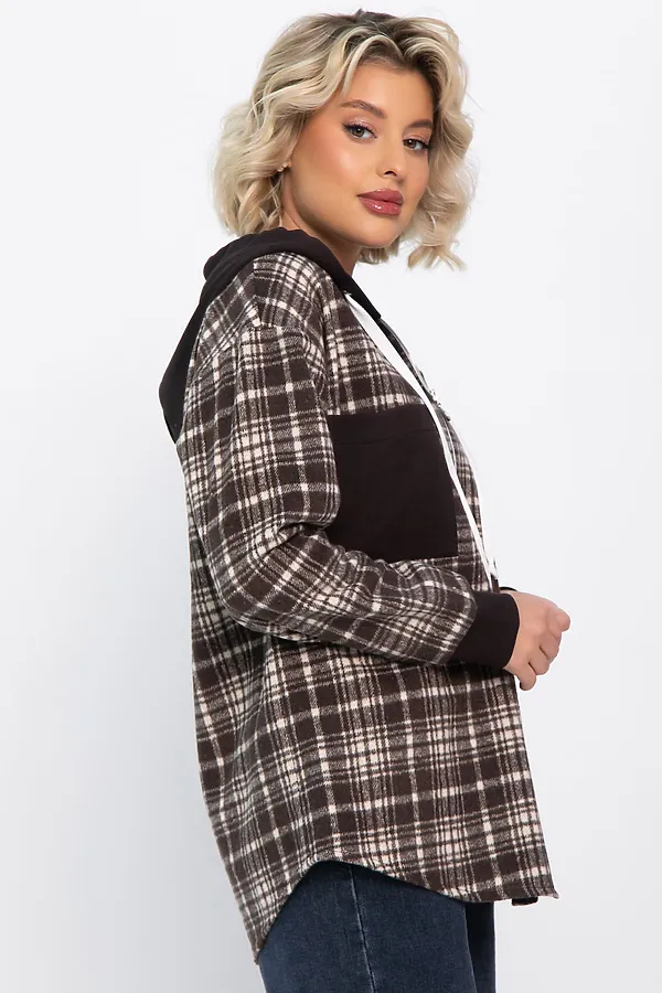 Рубашка LADY TAIGA, коричневая - фото 1