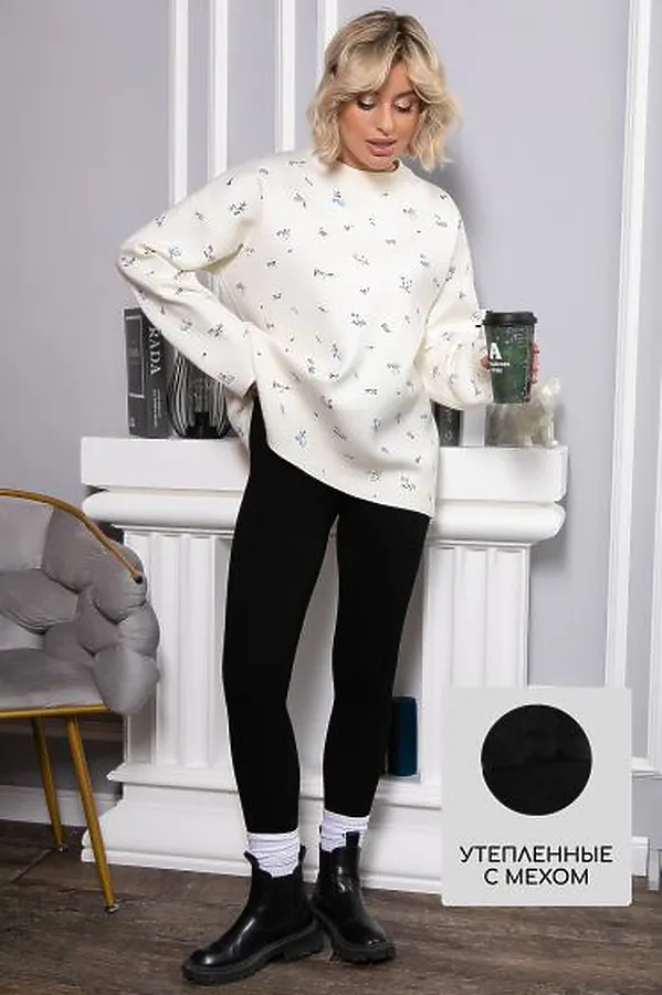 Лосины LADY TAIGA, черные - фото 1