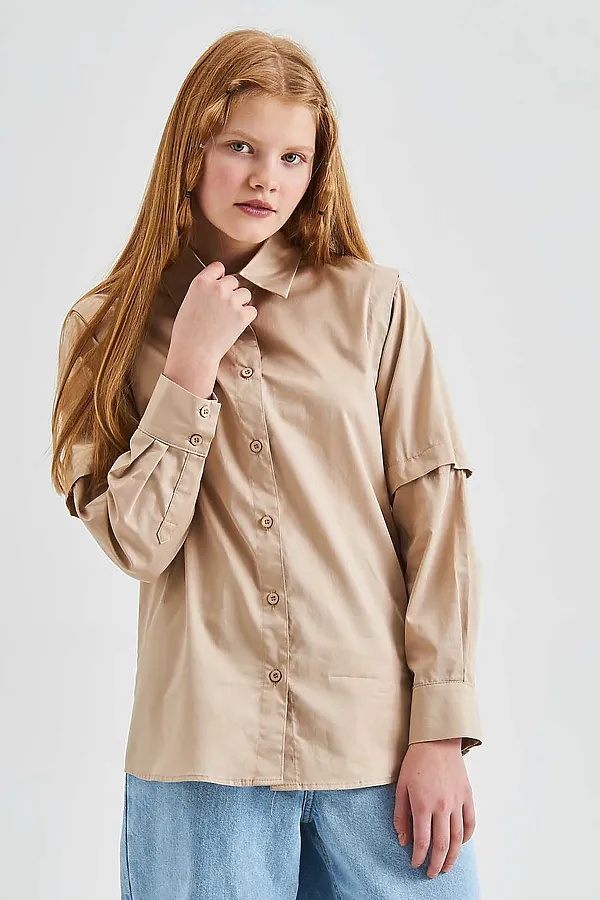 Блузка SMENA, бежевый - фото 1
