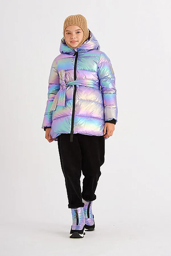 Пуховик SMENA, сиреневый - фото 1