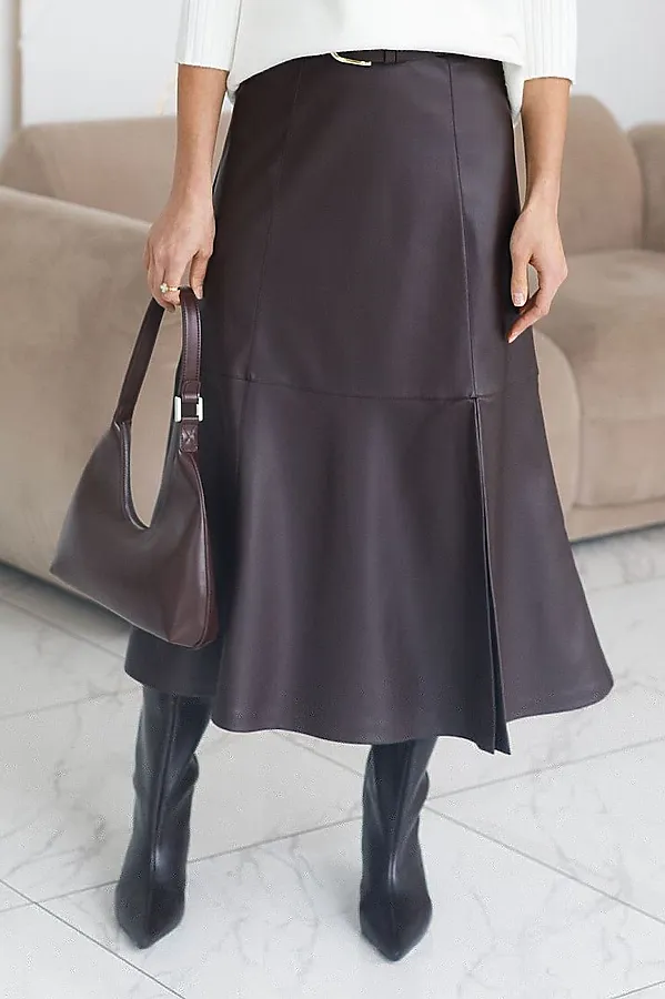 Юбка VILATTE, коричневый - фото 1