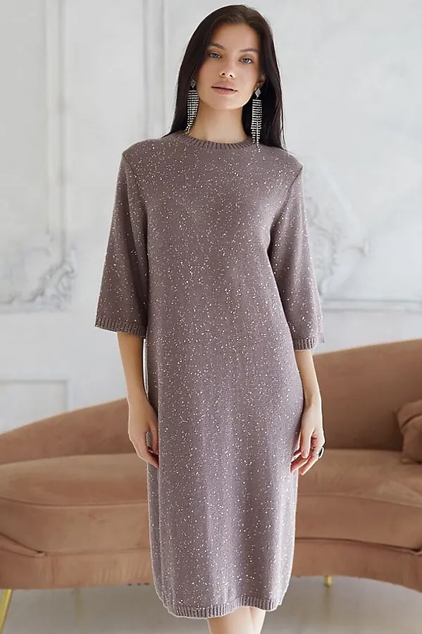 Платье VILATTE, кофейный - фото 1