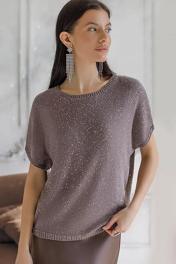 Джемпер VILATTE, кофейный - фото 1