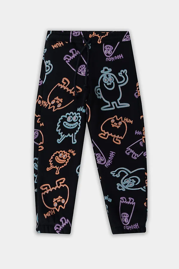 Брюки MARK FORMELLE, призраки на черном - фото 1