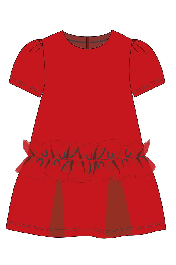 Платье PLAYTODAY, красный - фото 1