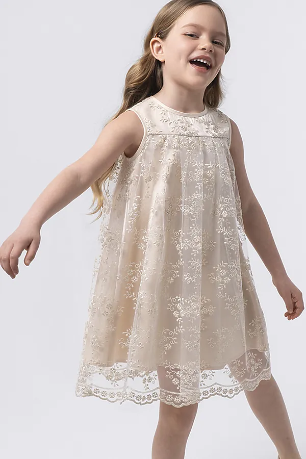 Платье SMENA, бежевое золото - фото 1