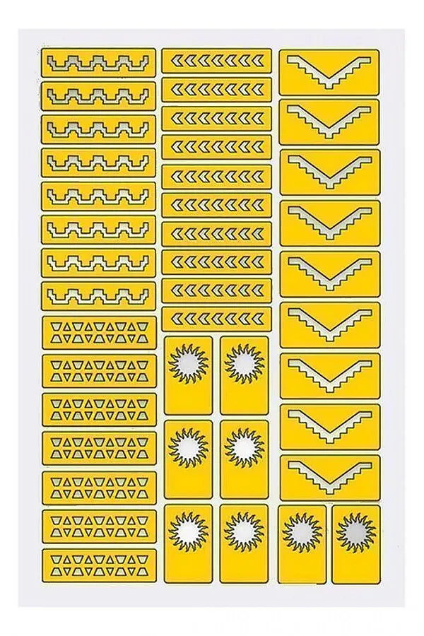 Prima Nails Трафарет для маникюра «Ацтеки и Майя» KRISTALLER, золотистый - фото 1