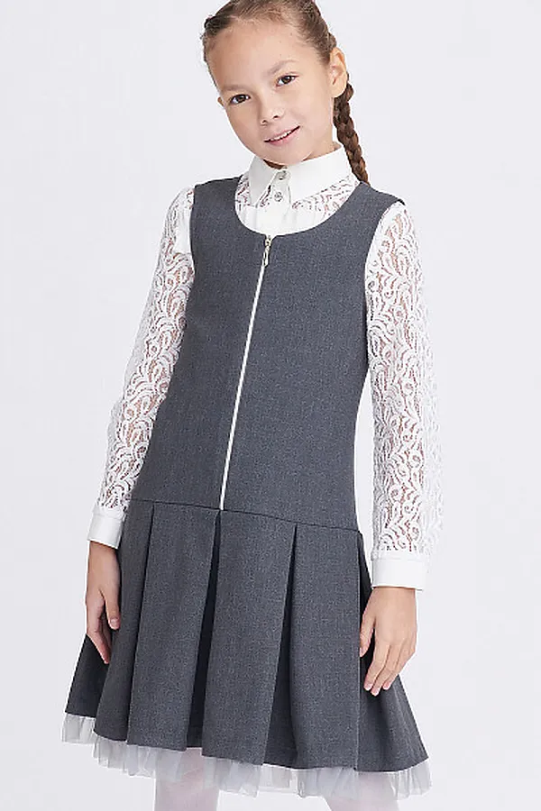 Сарафан SMENA, серый - фото 1