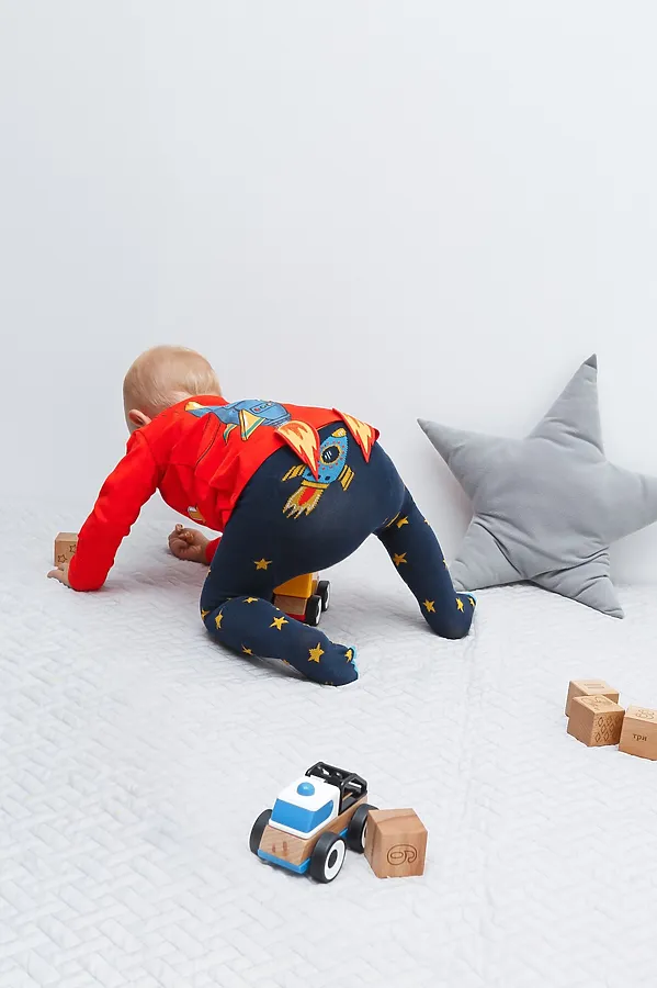 Колготки ACOOLA, синий принт - фото 1