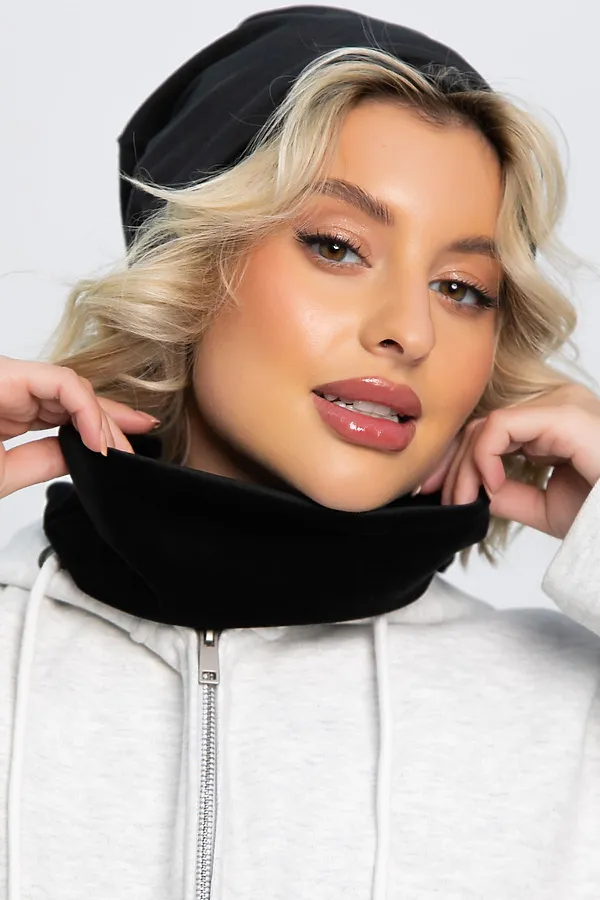 Комплект (Шапка+Снуд) LADY TAIGA, черный - фото 1