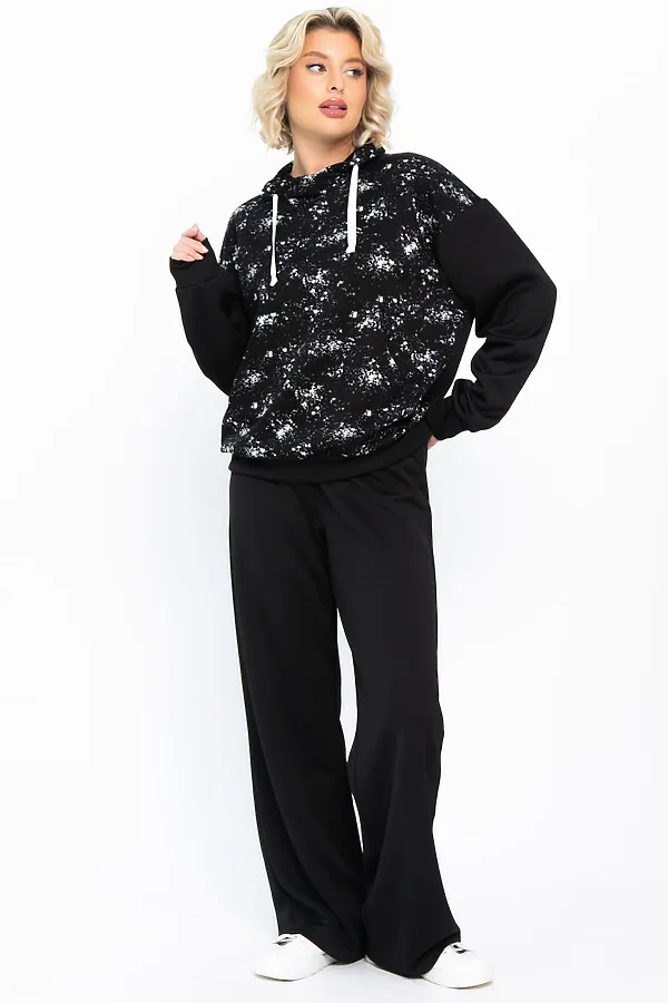 Костюм (Джемпер+Брюки) LADY TAIGA, черный - фото 1