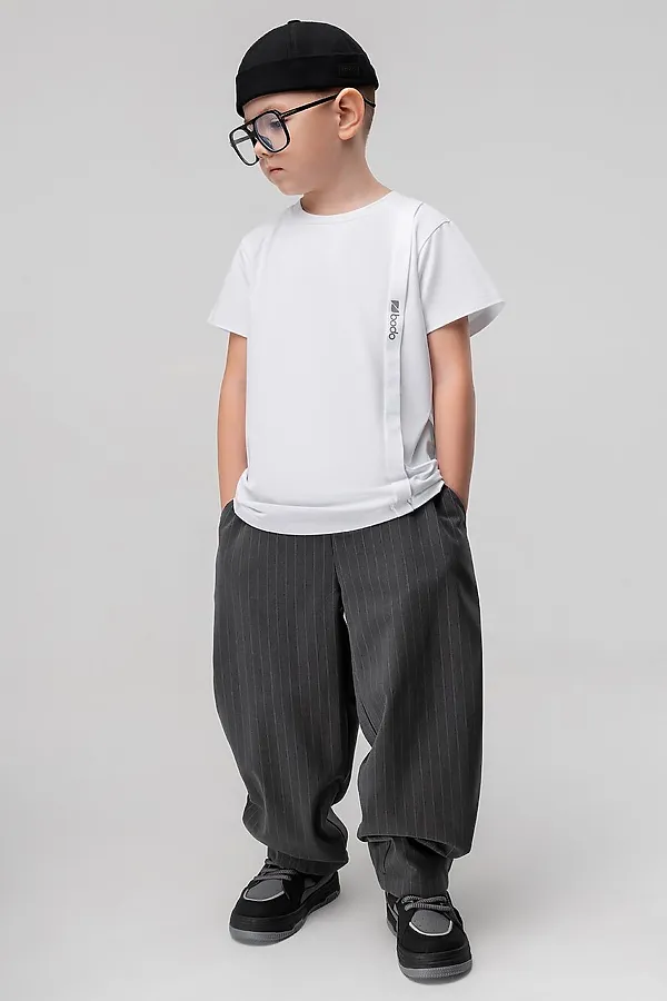 Брюки BODO, серый (белый) - фото 1