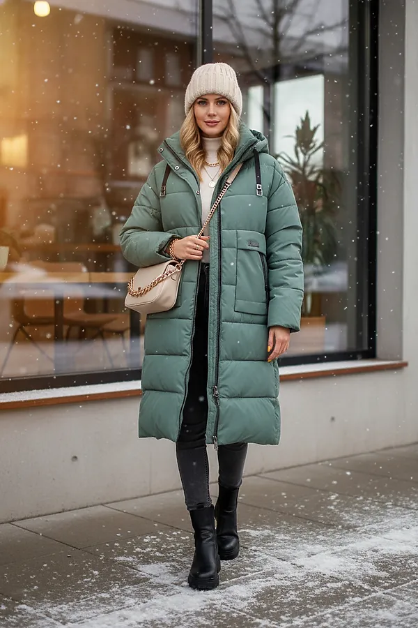 Куртка зимняя арт. 2829 НАТАЛИ, бирюзовый - фото 1