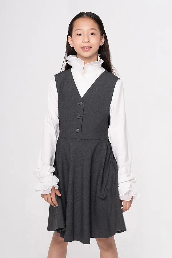 Сарафан SMENA, серый - фото 1