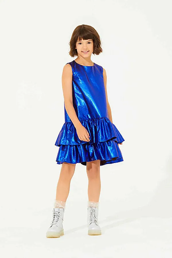 Платье SMENA, синий металлик - фото 1
