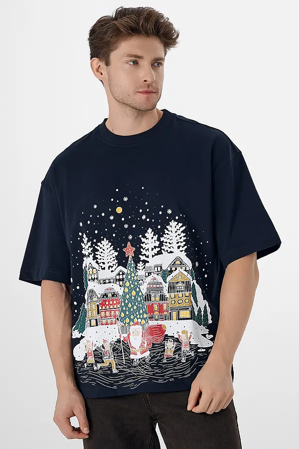 Блуза MARK FORMELLE, неви +печать3 - фото 1